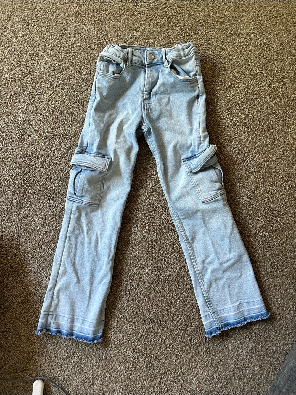 Zara Light Blue Cargo Jeans